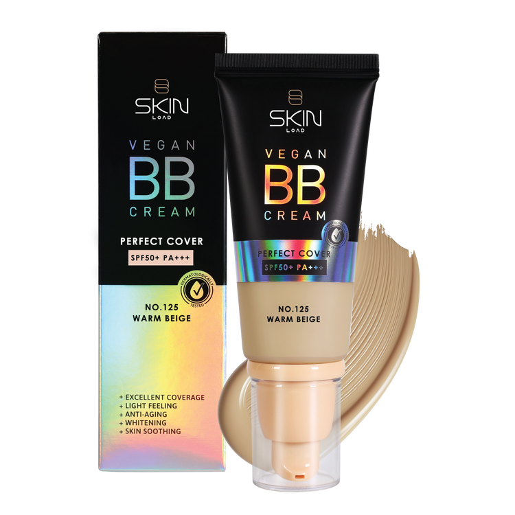 Vegan BB Cream Perfect Cover SPF50+ PA+++ #125 Warm Beige - 55ml